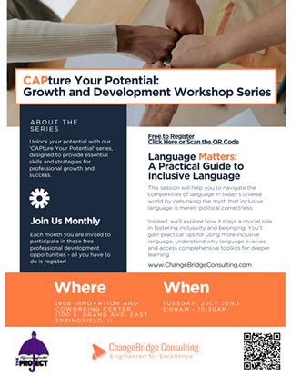 Image: CAPture Your Potential Professional Development Series - Language Matters