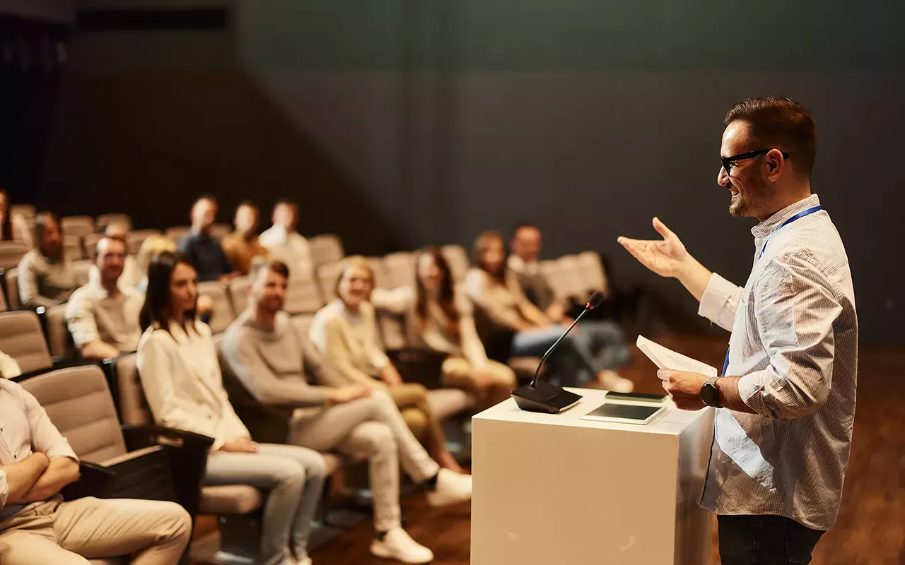 Image: Conquer the crowd: Mastering the art of public speaking
