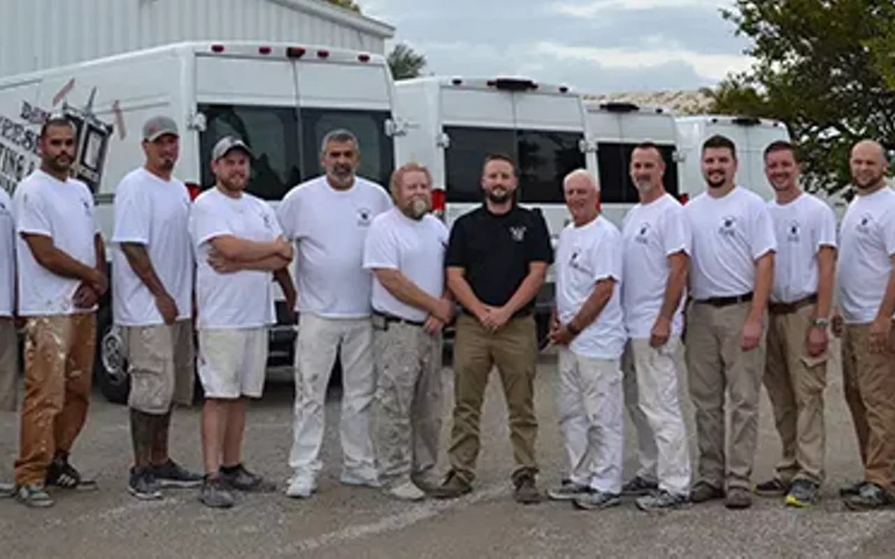 Image: Dan Deweese and his growing painting company - "People love the work we do. They're amazed by it."