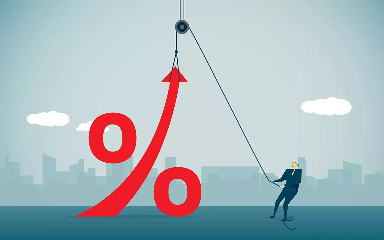 Image: Higher interest rates and fewer deposits