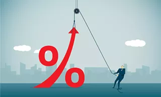 Image: Higher interest rates and fewer deposits