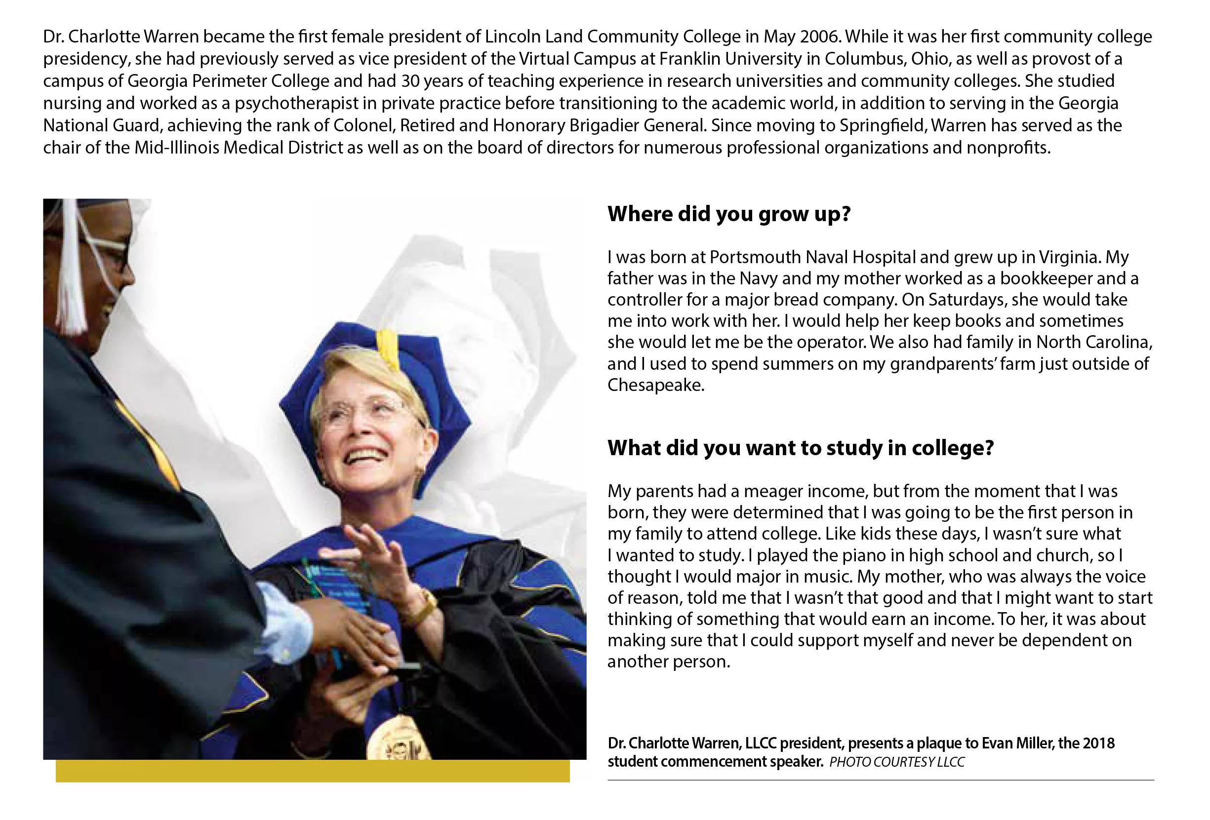 Q & A Dr. Charlotte Warren
