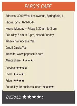 Made-from-scratch makes an impression at Papo&#146;s Caf&eacute;