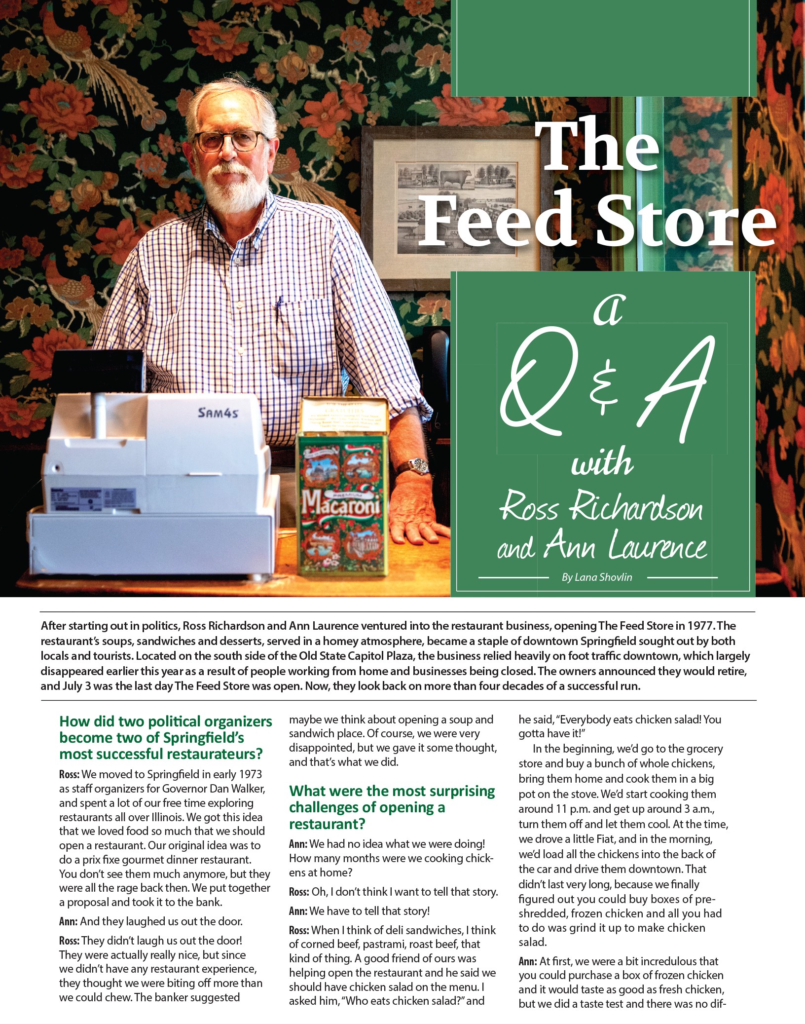 The  Feed Store - A Q&A with Ross Richardson and Ann Laurence
