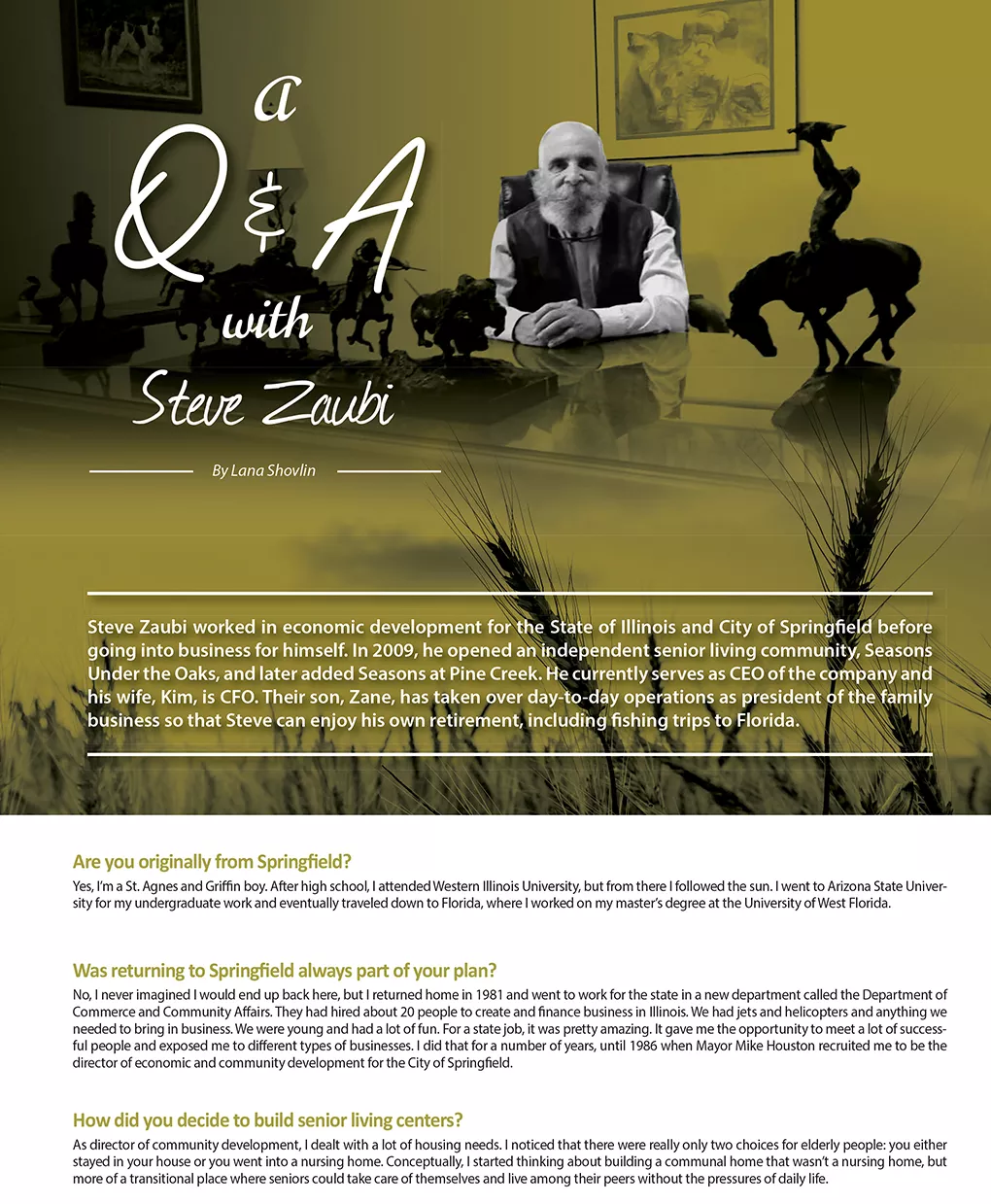 Q&A with Steve Zaubi