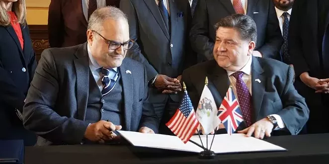 Amid global tariff war, Pritzker vows to be ‘stable’ trading partner with United Kingdom